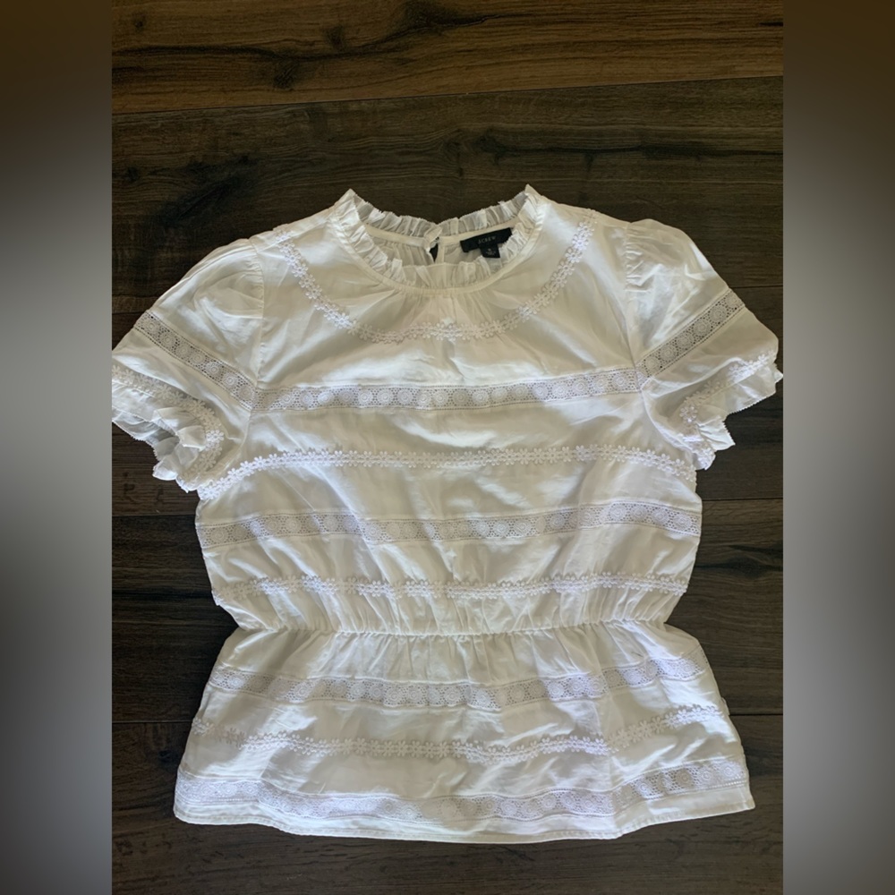 Jcrew peplum blouse